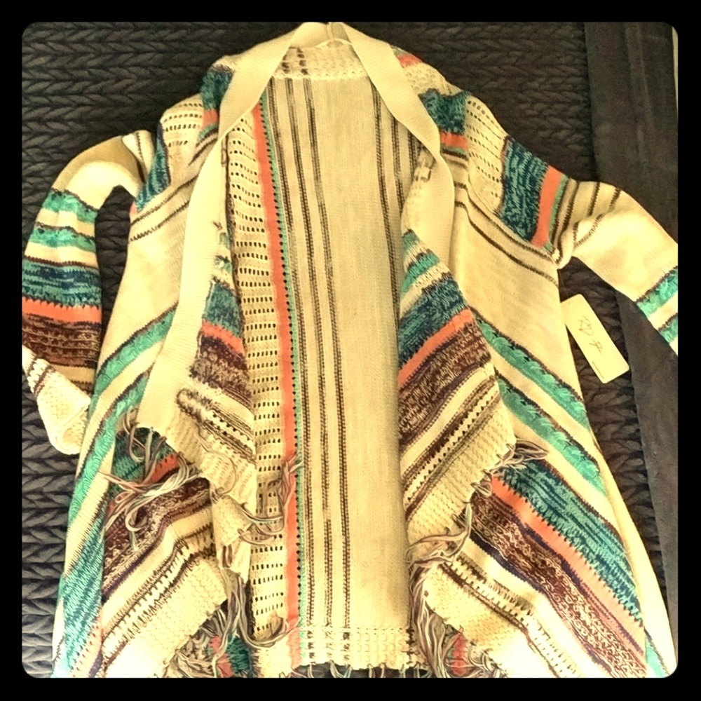 Fringed Cardigan